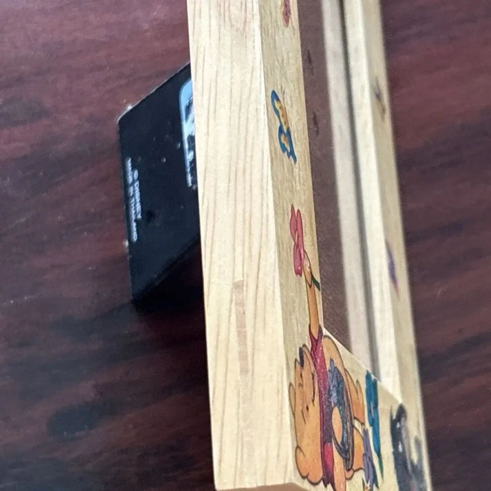 Vintage Winnie The Pooh Wooden Picture Frame-Winnie, Eore, Tigger, Piglet